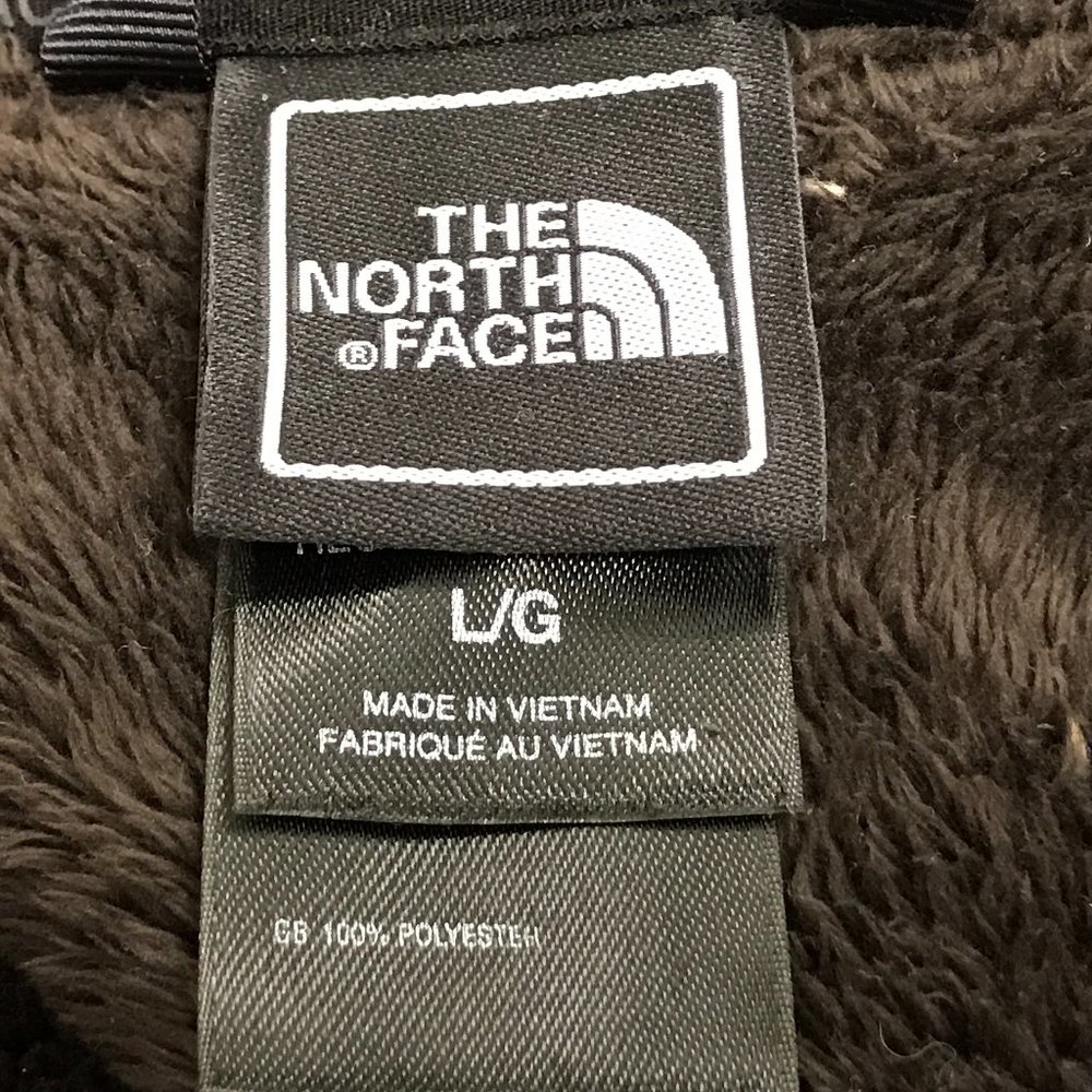 The North Face brown plush fleece zip jacket L - Picture 7 of 7